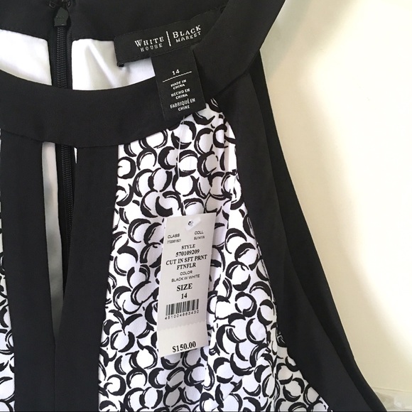 NWT {WHBM} White House Black Market Dress, Size 14 - Picture 3 of 8